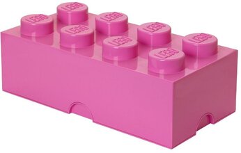 8 stud Bright Purple Storage Brick